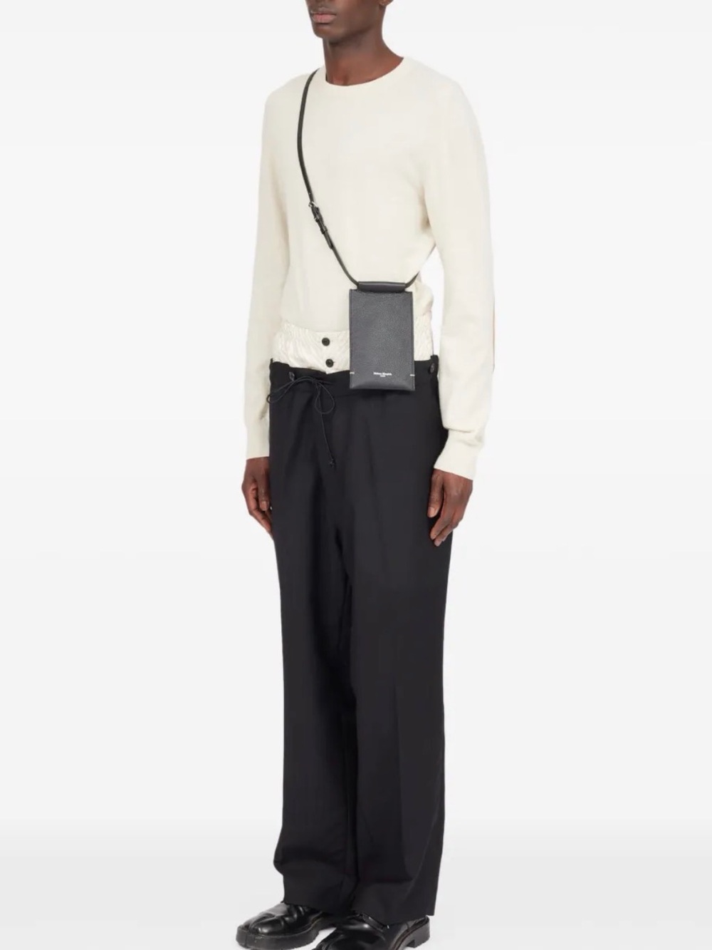 NWT Maison Margiela Four Stitches Logo Detailed Phone Pouch
